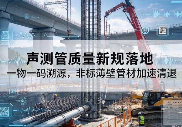 源城声测管质量新规落地，一物一码溯源，非标薄壁管材加速清退