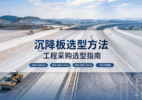 源城沉降板选择方法